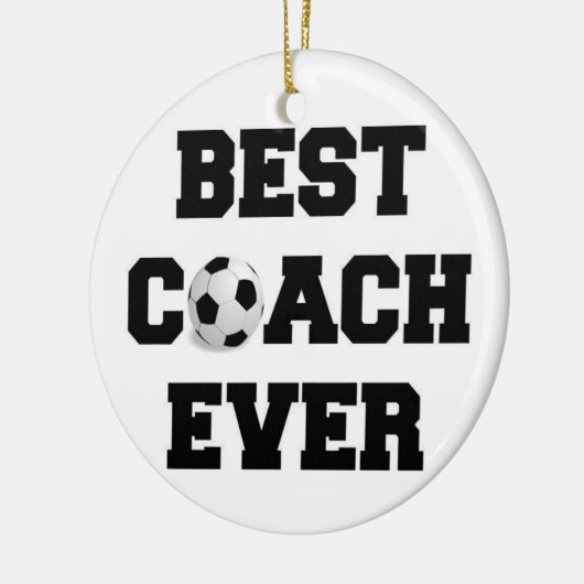 Coach kerstversier decor Soccer Keramisch Ornament (Links)