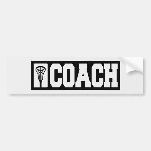 Coach - Lacrossecoach Bumpersticker (Voorkant)