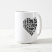 Coach Legend Slogan Netball Koffiemok (Voorkant rechts)