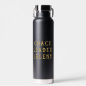 Coach Leider Legende Goud Typografie Waterfles (Voorkant)