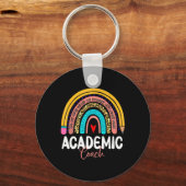 Coach Leopard Rainbow Terug naar School Premium Sleutelhanger (Voorkant)