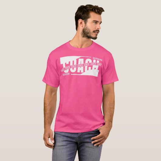 Coach Letter Sport Draag T-shirt (Voorkant volledig)