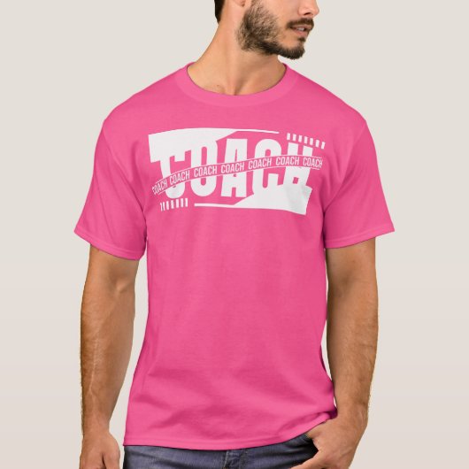 Coach Letter Sport Draag T-shirt (Voorkant)