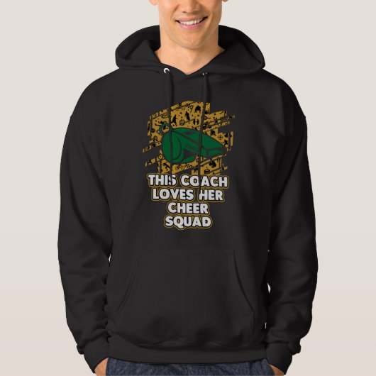 Coach Loves Her Cheer Squad  Cheer Coach Humor Hoodie (Voorkant)