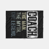 Coach Man Myth Legend Bysketbyll PE Voetbal Fleece Deken (Voorkant (Horizontaal))