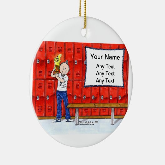 Coach - Mannelijk Keramisch Ornament (Rechts)