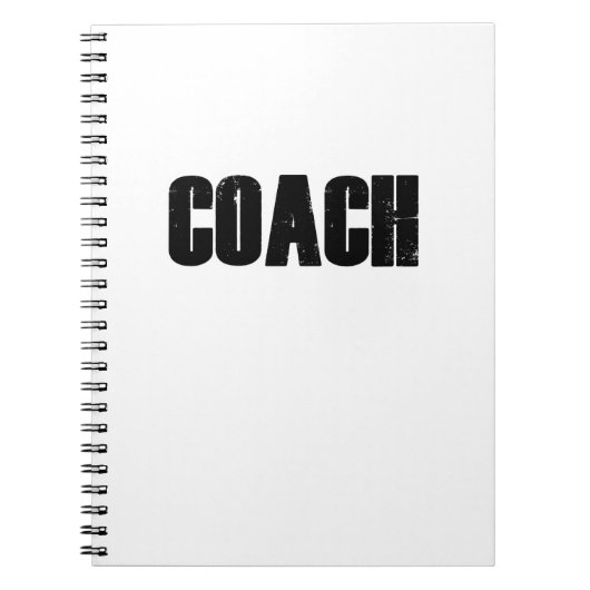Coach - Mannen Vrouwen Coaches Sport Notitieboek (Voorkant)