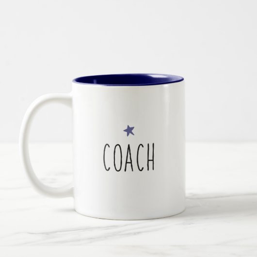 Coach | Moderne maatkleur voor de maatstreep Tweekleurige Koffiemok (Links)