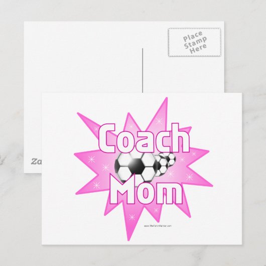 Coach Moeder Briefkaart (Voorkant / Achterkant)