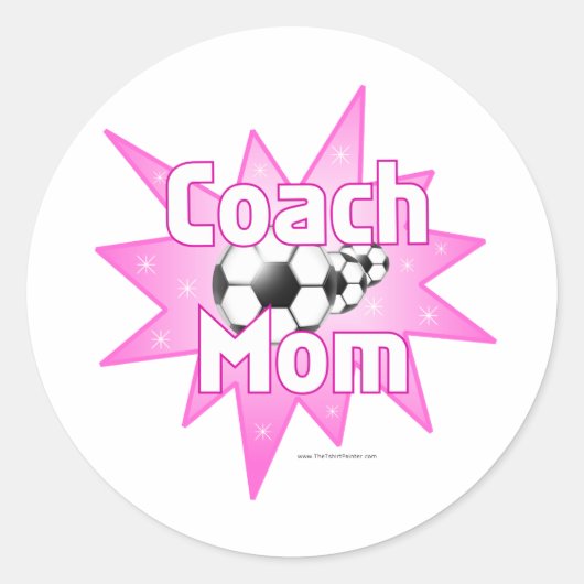Coach Moeder Ronde Sticker (Voorkant)