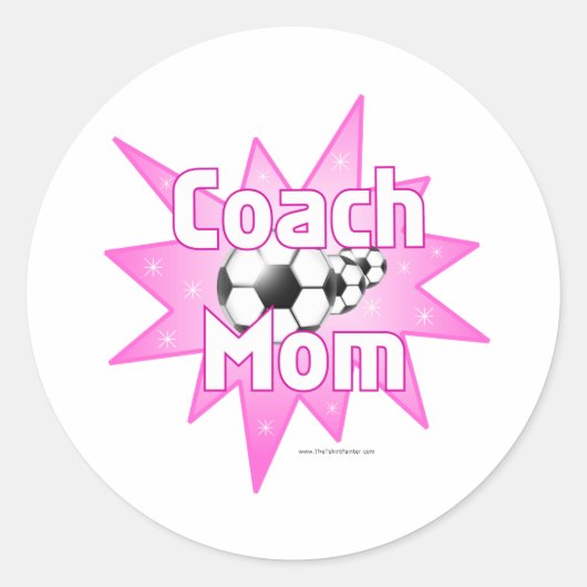 Coach Moeder Ronde Sticker (Voorkant)