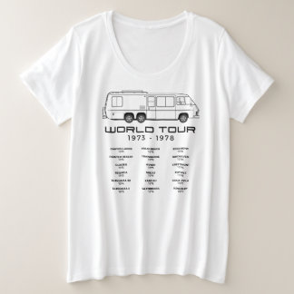  Coach Motorhome World Tour Grote Maat T-shirt