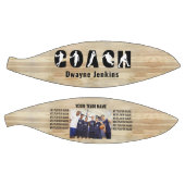 Coach Naam Silhouette Team Spelers en Foto Basketbal (Panelen)