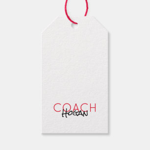 COACH NAAM Sport Moderne Team Prijzen Cadeaulabel