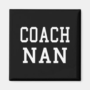 Coach Nan Custom Voetbal Voetbal Honkbal Team T S Magneet