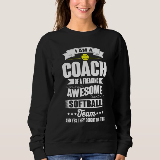 Coach Of An Awesome Softball Team Sports Trui (Voorkant)
