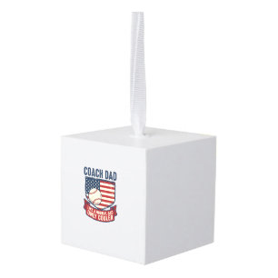 Coach Papa Honkbal Patriottisch Vintage T-Shirt On Decoratie