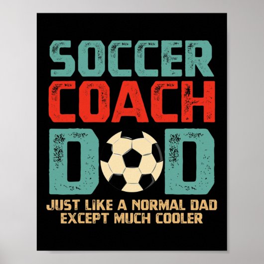 Coach papa vaders dag cadeau poster (Voorkant)