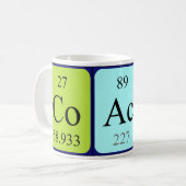 Coach periodieke lijstnaam mok (Voorkant links)