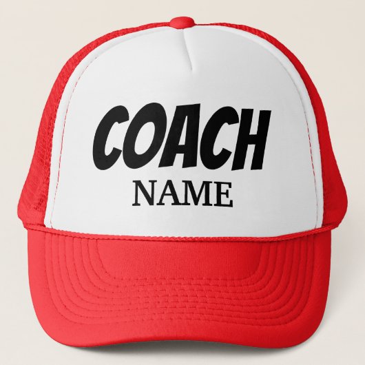COACH PERSONALIZED TRUCKER HAT TRUCKER PET (Voorkant)