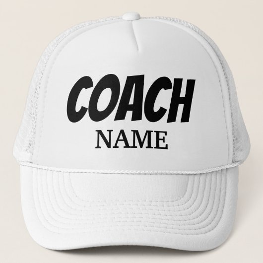 COACH PERSONALIZED TRUCKER HAT TRUCKER PET (Voorkant)