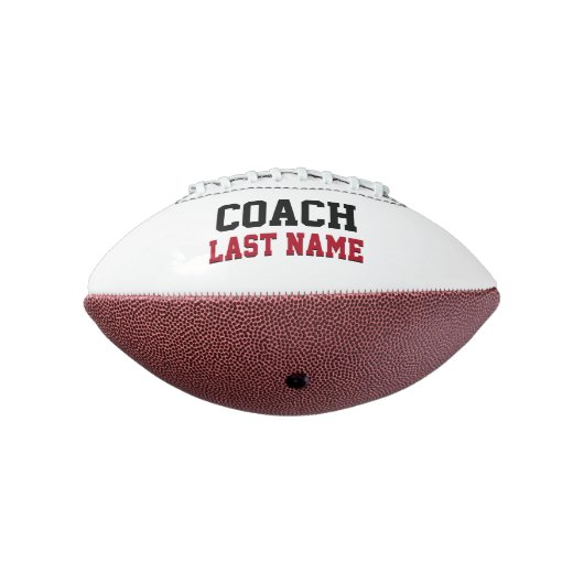 Coach - Persoonlijke achternaam American Football (Gedraaid 270)