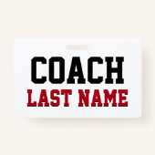 Coach - Persoonlijke achternaam Badge (Voorkant)