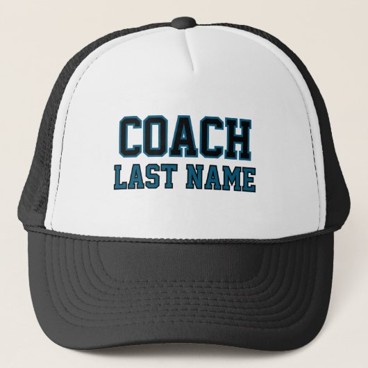 Coach - Persoonlijke achternaam Trucker Pet (Voorkant)