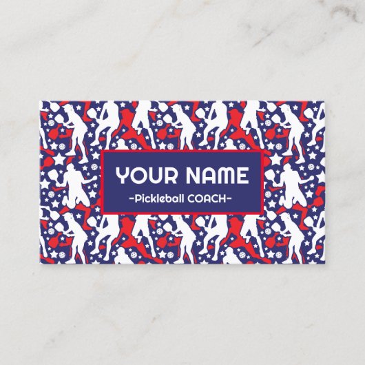 Coach Pickleball American pickleball Visitekaartje (Voorkant)