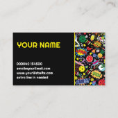Coach Pickleball-eclectisch patroon Visitekaartje (Achterkant)