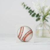 Coach Player School Sport BASEBALL Vierkante Visitekaartje (Staand voorkant)