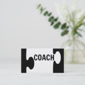 Coach Puzzel Stuk Visitekaartje (Staand voorkant)