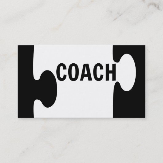 Coach Puzzel Stuk Visitekaartje (Voorkant)