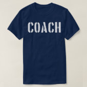 Coach Retro  Stencil stijl T-shirt (Design voorkant)