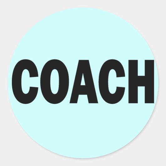 COACH RONDE STICKER (Voorkant)