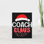 Coach Santa Claus Christmas Matching Costume  Kaart (Voorkant)