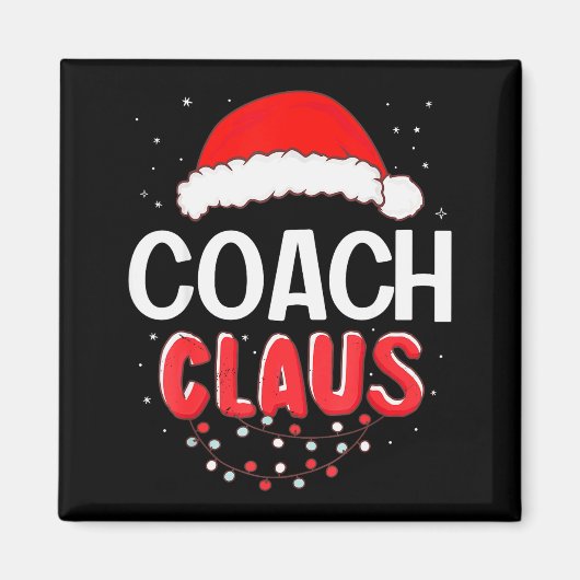Coach Santa Claus Christmas Matching Costume  Magneet (Voorkant)
