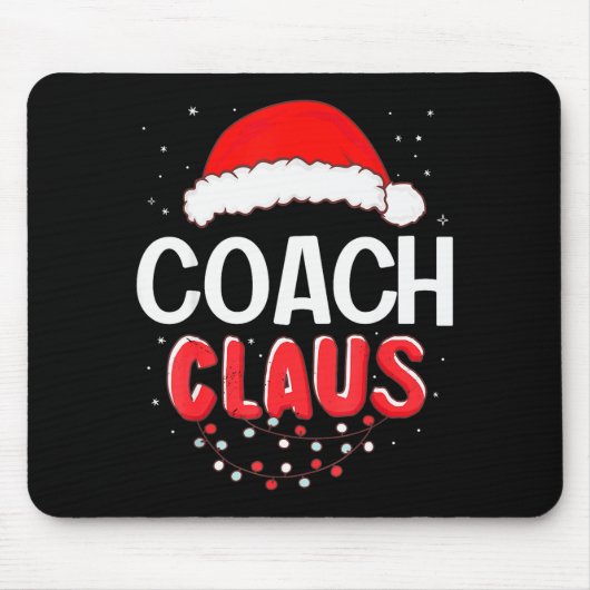 Coach Santa Claus Christmas Matching Costume Muismat (Voorkant)