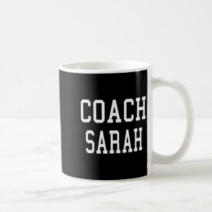 Coach Sarah Custom Voetbal Voetbal Honkbal Team T Koffiemok