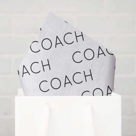 Coach School Sport Team Kleuren Modern Fun Tissuepapier (Cadeauzakje)