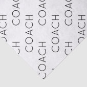 Coach School Sport Team Kleuren Modern Fun Tissuepapier (Detail)