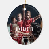 Coach | Sentimentele Foto Aandenken Kerstmis Keramisch Ornament (Links)