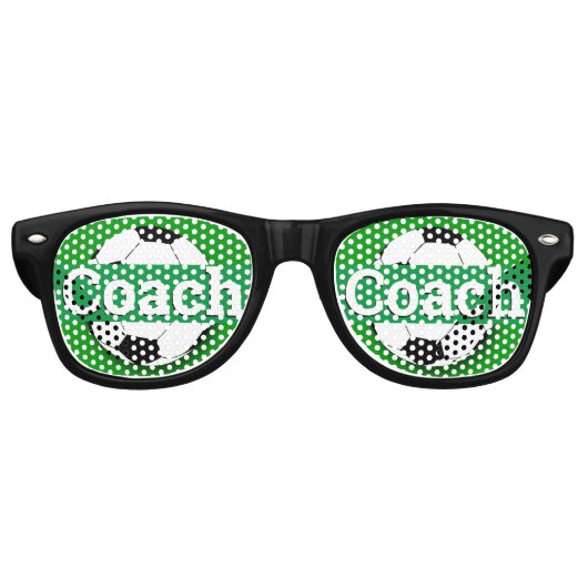 COACH Soccer retro Shades /Fun Party Sunbril Retro Zonnebril (Voorkant)
