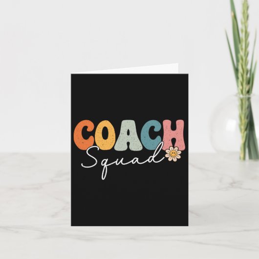 Coach Squa terug naar school Grappige coaching eer Kaart (Voorkant)