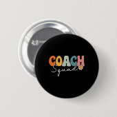 Coach Squa terug naar school Grappige coaching eer Ronde Button 5,7 Cm (Voorkant /achterkant)