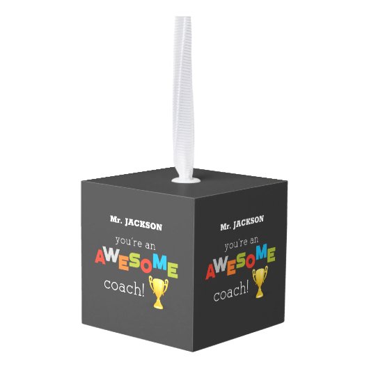 Coach Teacher Appreciation Trophy, Geweldige Decoratie (Achter hoekig)