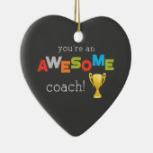 Coach Teacher Appreciation Trophy, Geweldige Keramisch Ornament (Rechts)