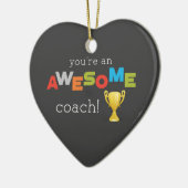 Coach Teacher Appreciation Trophy, Geweldige Keramisch Ornament (Links)