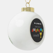 Coach Teacher Appreciation Trophy, Geweldige Keramische Bal Ornament (Links)
