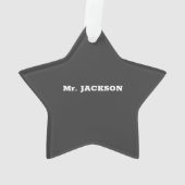 Coach Teacher Appreciation Trophy, Geweldige Ornament (achterkant)